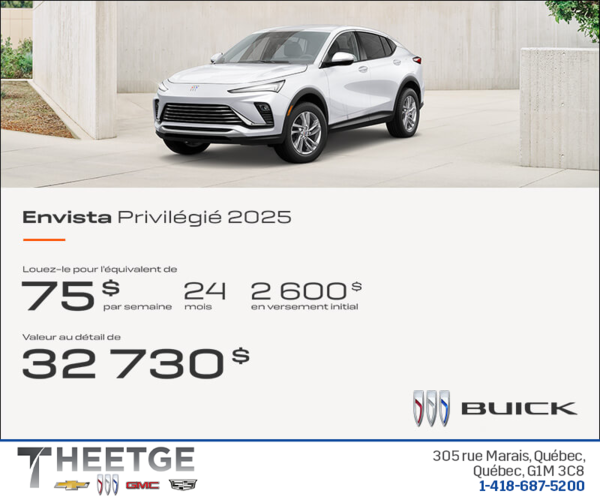 Procurez-vous la Buick Envista 2025
