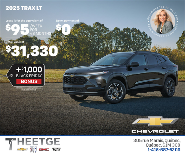 Get the 2025 Chevrolet Trax LT