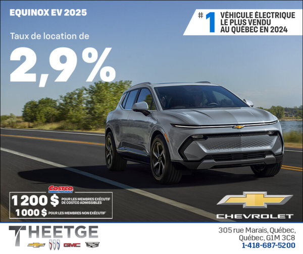 Procurez-vous le Chevrolet Equinox EV 2025