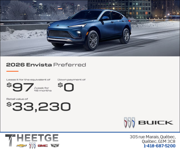 Get the 2026 Buick Envista