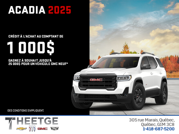 Le GMC Acadia 2025