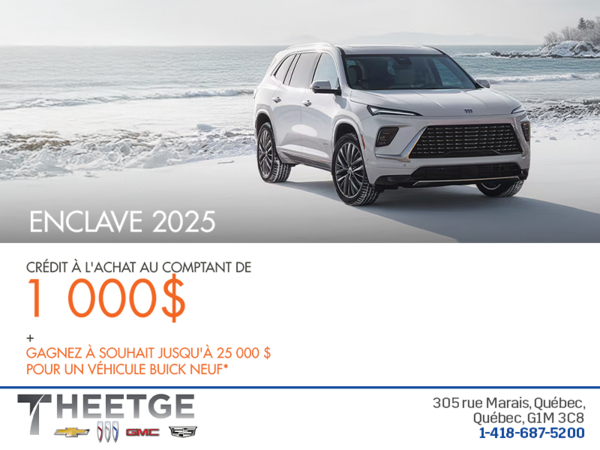 Procurez-vous le Buick Enclave 2025
