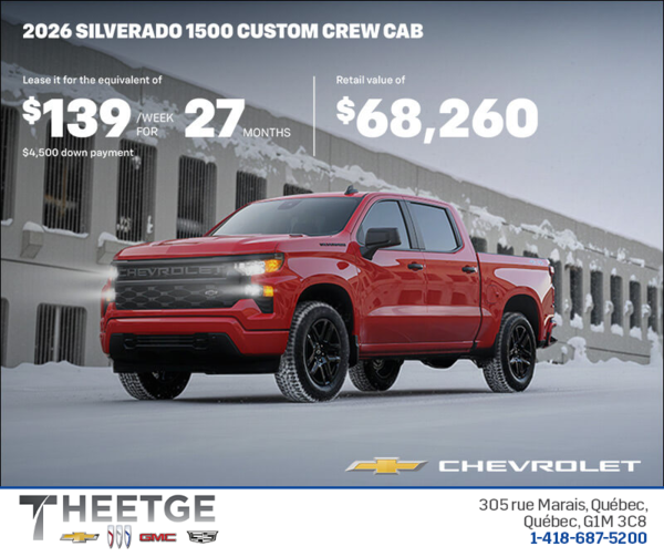 Get the 2026 Chevrolet Silverado 1500
