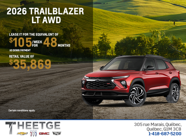 Get the 2026 Chevrolet Trailblazer LT AWD