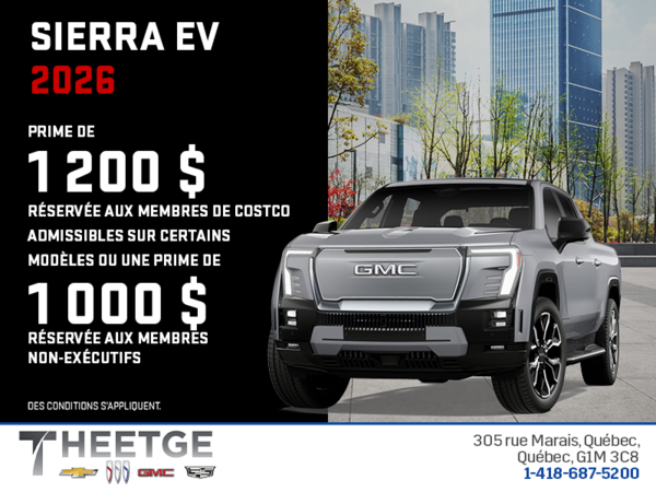 Le GMC Sierra EV 2026
