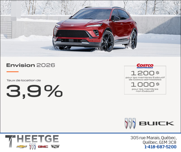 Procurez-vous la Buick Envision 2026