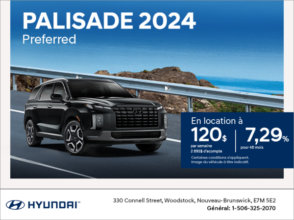 Procurez-vous le Hyundai Palisade 2024