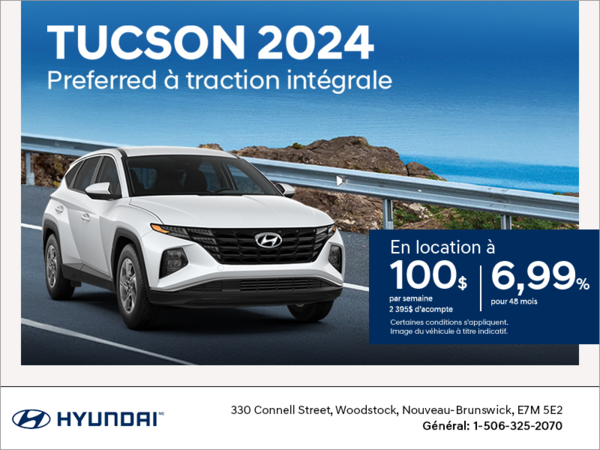 Procurez-vous le Hyundai Tucson 2024