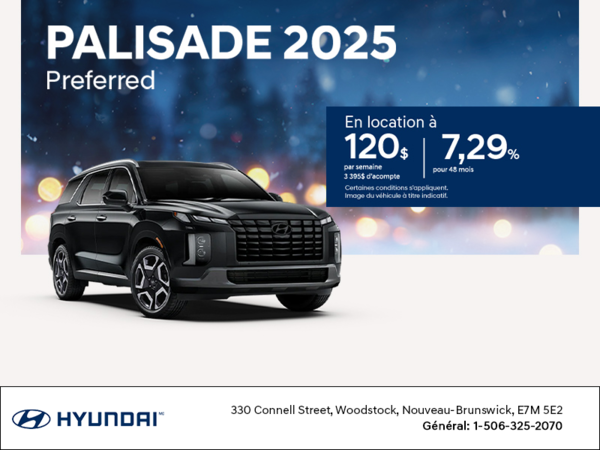 Procurez-vous le Hyundai Palisade 2025