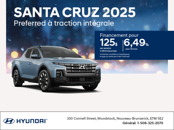 Procurez-vous le Hyundai Santa Cruz 2025