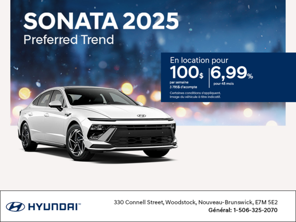 Procurez-vous le Hyundai Sonata 2025