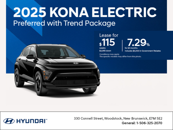 Get the 2025 Hyundai KONA Electric