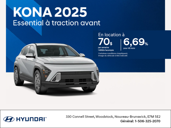 Procurez-vous le Hyundai Kona 2025