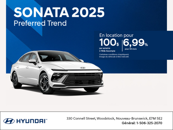 Procurez-vous le Hyundai Sonata 2025