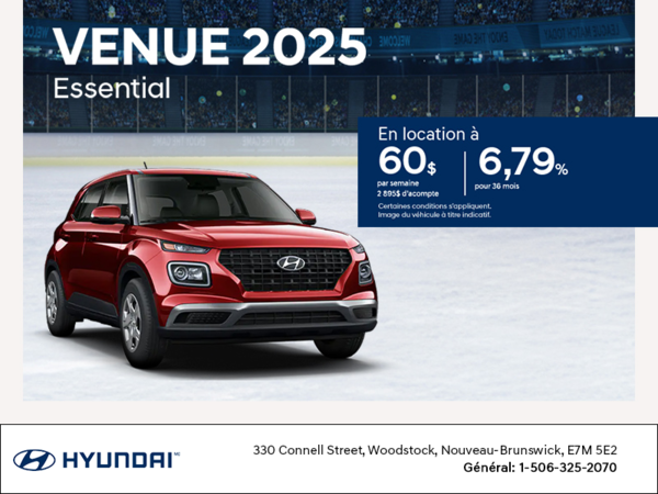 Procurez-vous le Hyundai Venue 2025
