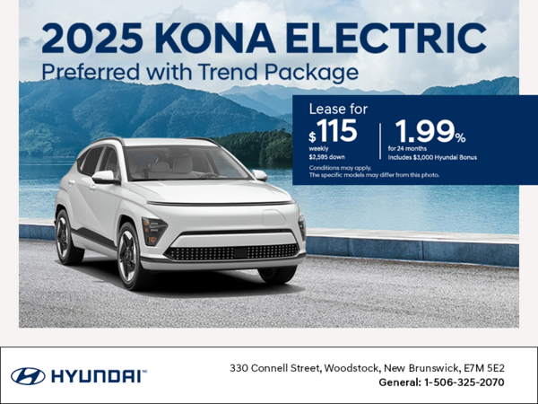 Get the 2025 Hyundai KONA Electric