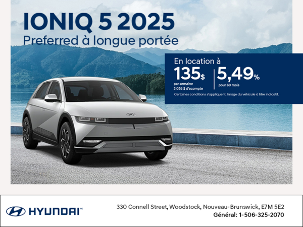 Procurez-vous le Hyundai Ioniq 5 2025