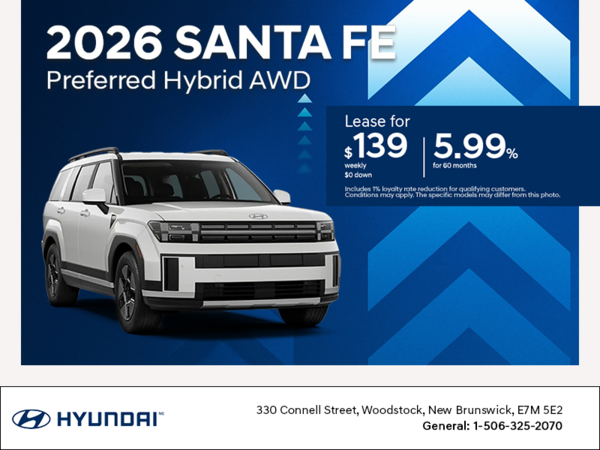Get the 2026 Hyundai Santa Fe Hybrid