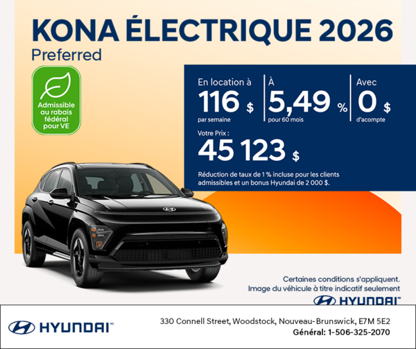 Hyundai KONA Electric 2026