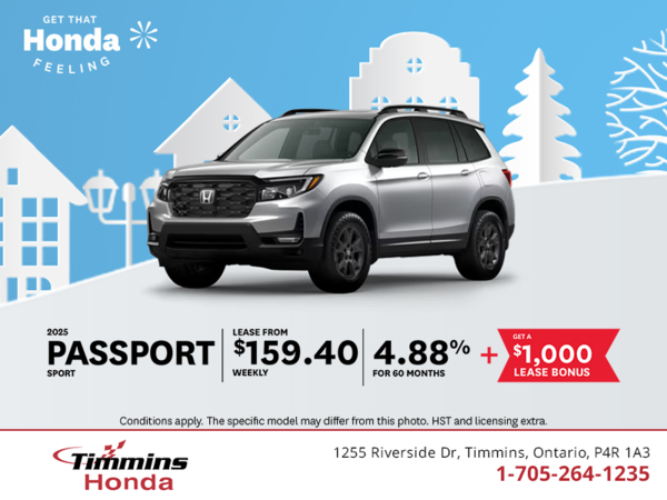 Get the 2025 Honda Passport!