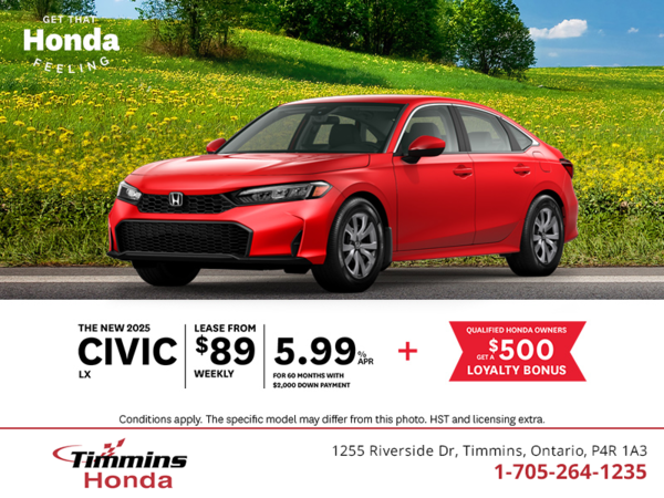 Get the 2025 Honda Civic Sedan!