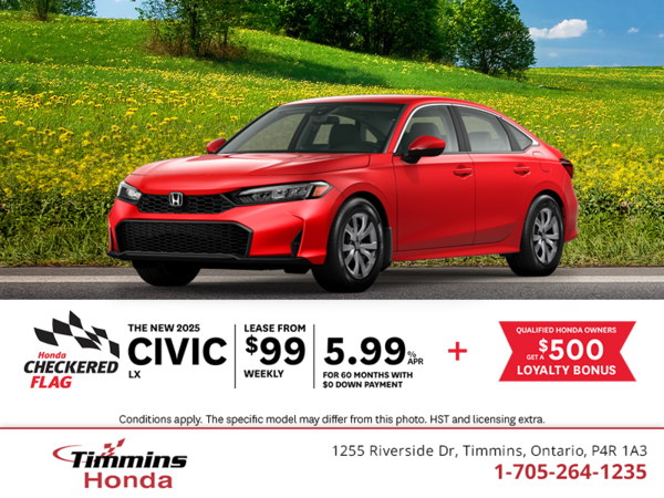 Get the 2025 Honda Civic!
