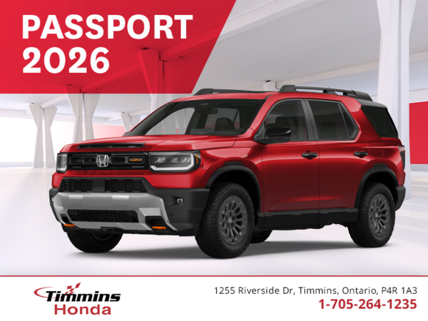 Procurez-vous le Honda Passport 2026!