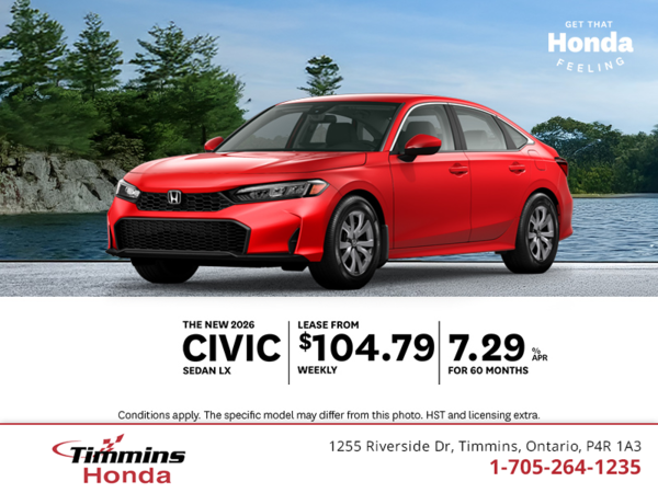 Get the 2026 Honda Civic!