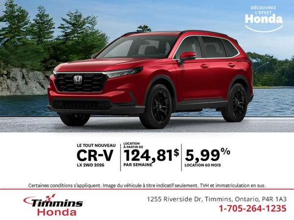 Obtenez le Honda CR-V 2026 !