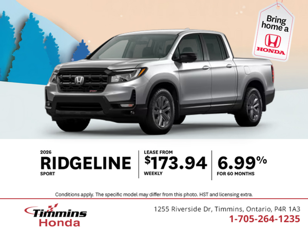 Get the 2026 Honda Ridgeline!