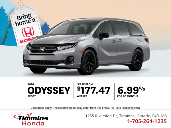 Get the 2026 Honda Odyssey!
