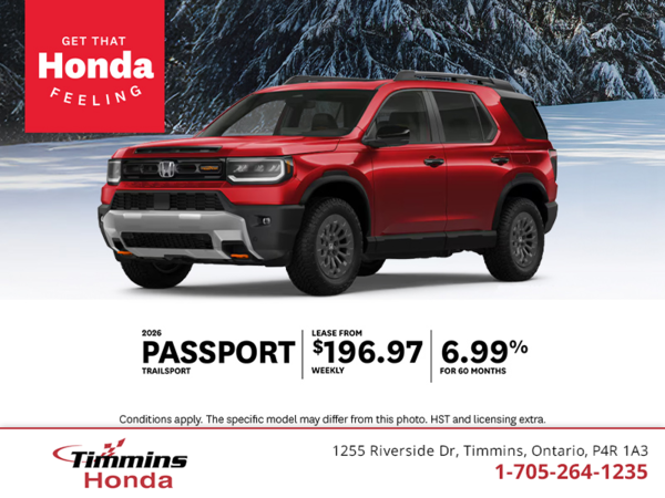 Get the 2026 Honda Passport!