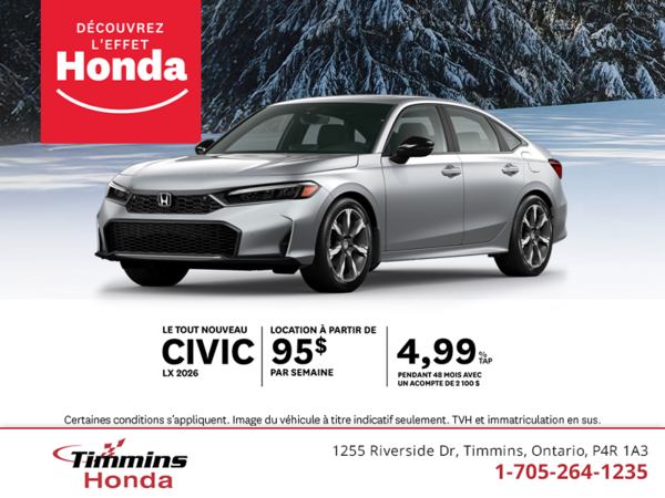 Procurez-vous le Honda Civic 2026