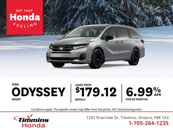 Get the 2026 Honda Odyssey!