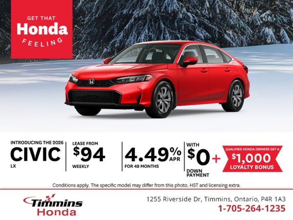 Get the 2026 Honda Civic!