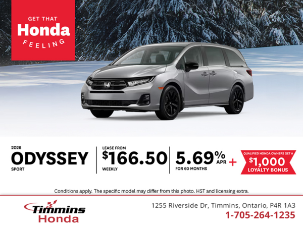 Get the 2026 Honda Odyssey!