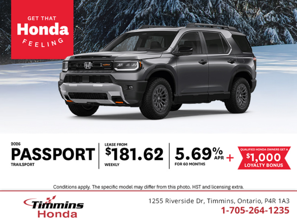 Get the 2026 Honda Passport!