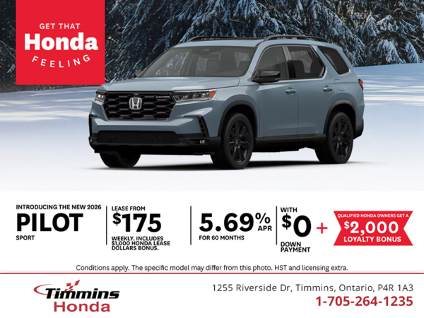 Get the 2026 Honda Pilot