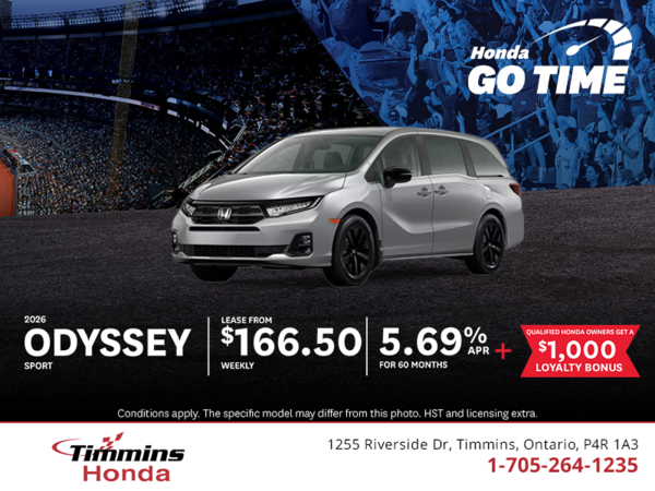 Get the 2026 Honda Odyssey!