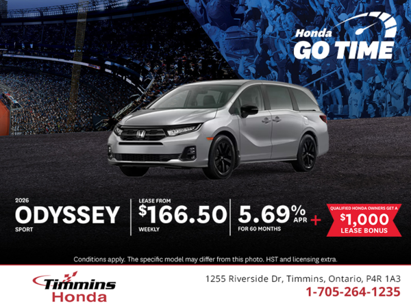Get the 2026 Honda Odyssey!