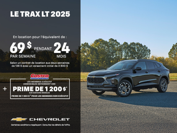 Procurez-vous le Chevrolet Trax 2025