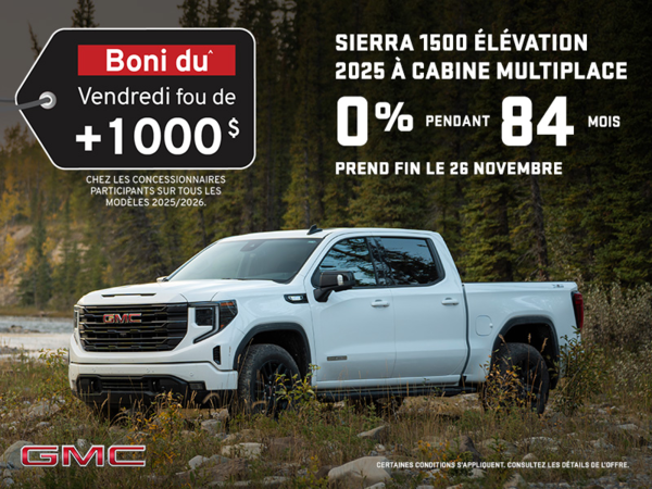 Le GMC Sierra 1500 2026 AT4 CREW CAB