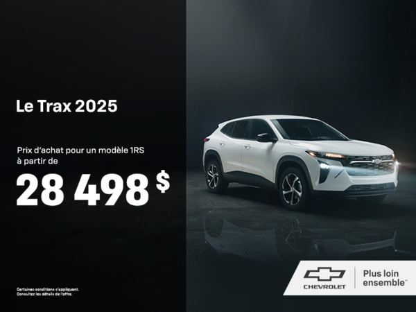 Procurez-vous le Chevrolet Trax 2025