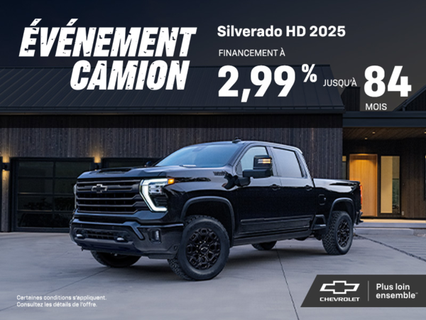 Le Chevrolet Silverado Heavy Duty 2025
