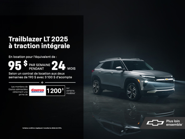 Procurez-vous le Chevrolet Trailblazer 2025