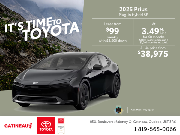 2025 Toyota Prius Plug-In Hybrid