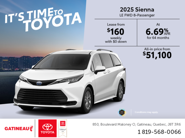 2025 Toyota Sienna Hybrid