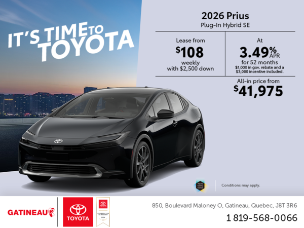 2026 Toyota Prius Plug-In Hybrid