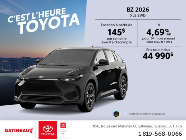 Toyota bZ 2026