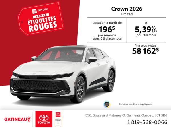 Toyota Crown Limited Hybride 2026